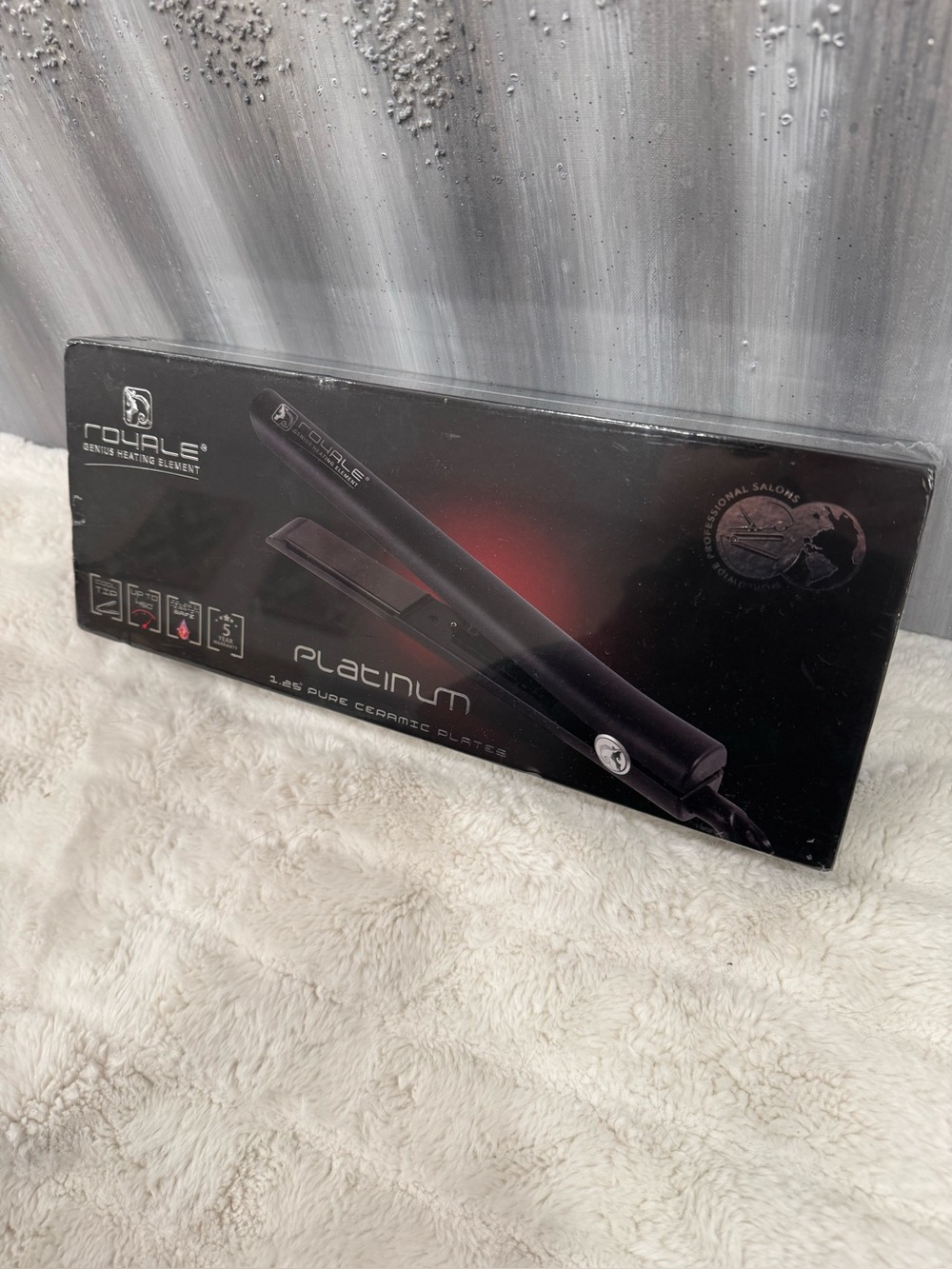 NEW Royale Platinum Genius Heating Element 1.25 Flat Iron - Picture 2 of 4